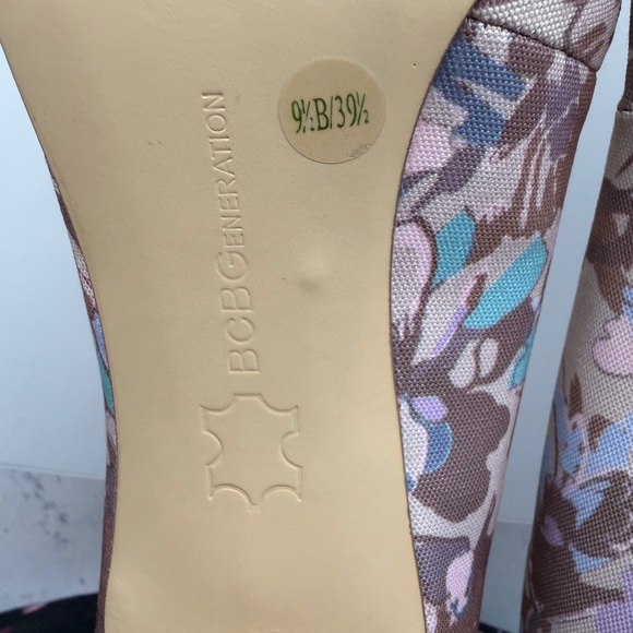 BCBGeneration Floral Heels in Pink and Blue - Picture 5 of 6